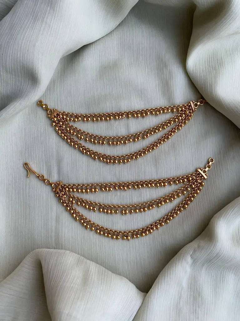 Antique 3 line Golden Pearl Mattals